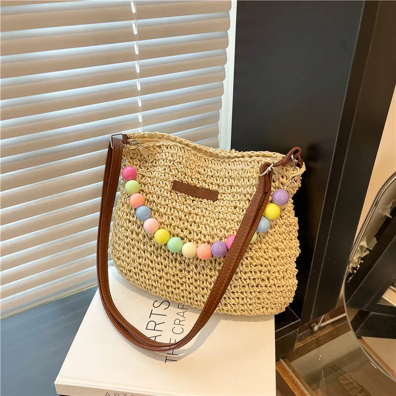 Women's Braid Color Block Vacation Square Zipper Shoulder Bag display picture 107