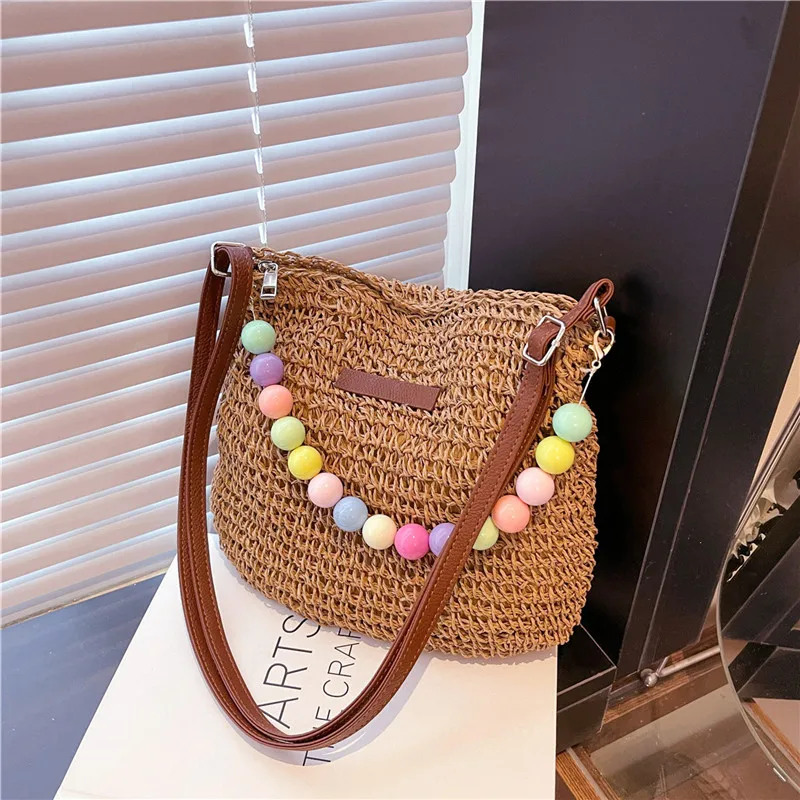 Women's Braid Color Block Vacation Square Zipper Shoulder Bag display picture 104