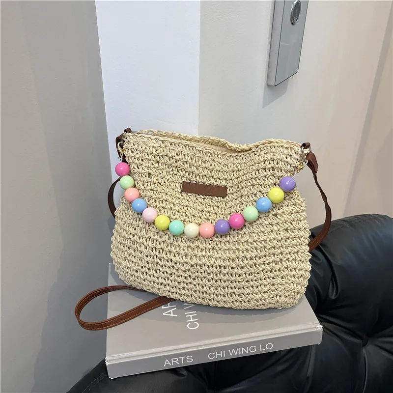 Women's Braid Color Block Vacation Square Zipper Shoulder Bag display picture 101
