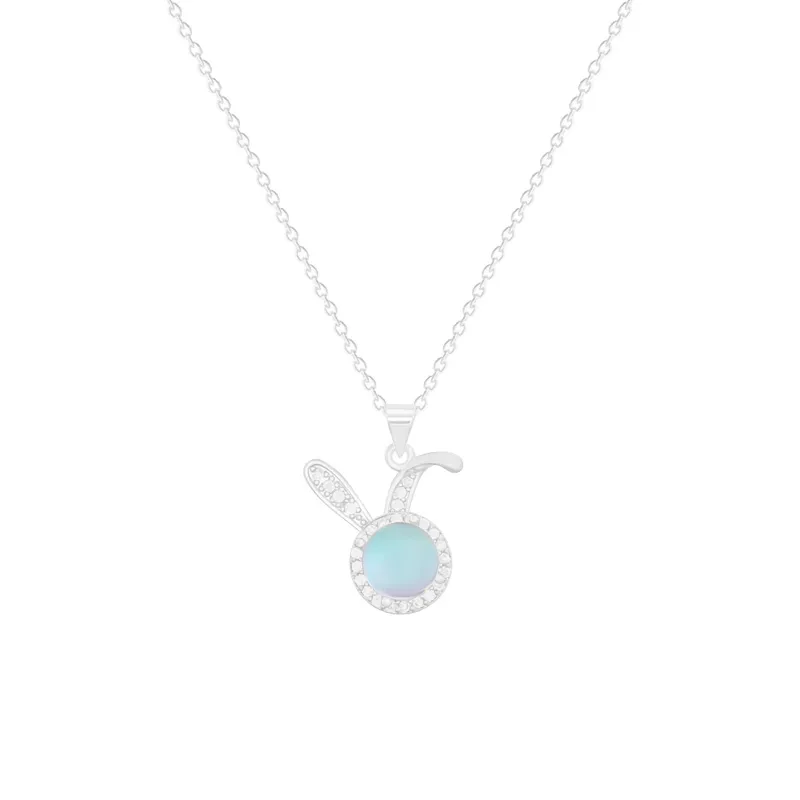 Simple Style Classic Style Rabbit Titanium Steel Women's Pendant Necklace display picture 9