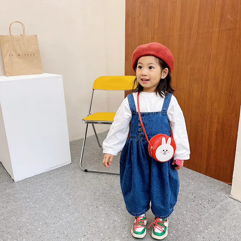 Kid'S Pu Leather Animal Cartoon Cute Round Zipper Shoulder Bag display picture 41