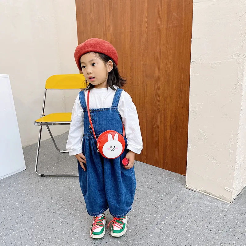 Kid'S Pu Leather Animal Cartoon Cute Round Zipper Shoulder Bag display picture 36