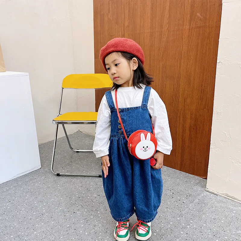 Kid'S Pu Leather Animal Cartoon Cute Round Zipper Shoulder Bag display picture 45