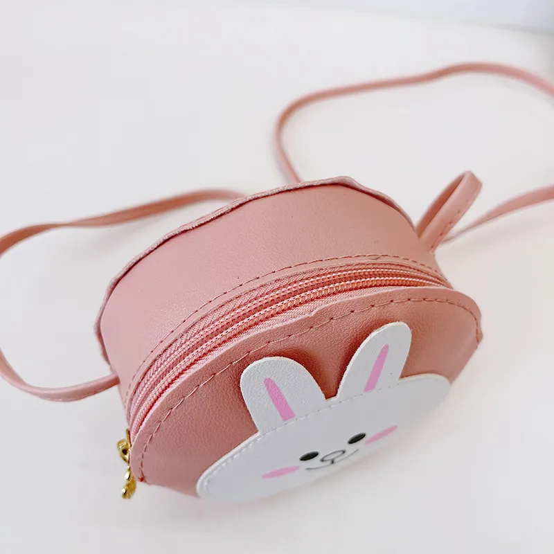 Kid'S Pu Leather Animal Cartoon Cute Round Zipper Shoulder Bag display picture 59