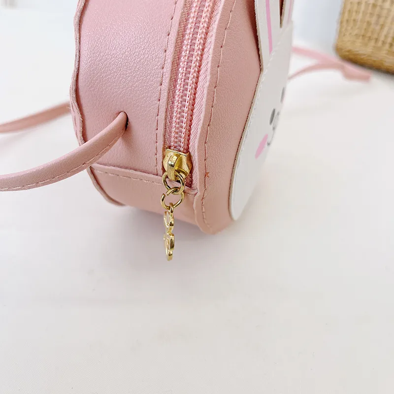 Kid'S Pu Leather Animal Cartoon Cute Round Zipper Shoulder Bag display picture 47