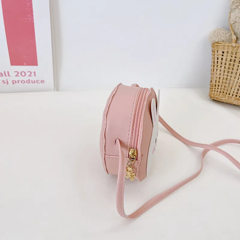 Kid'S Pu Leather Animal Cartoon Cute Round Zipper Shoulder Bag display picture 52