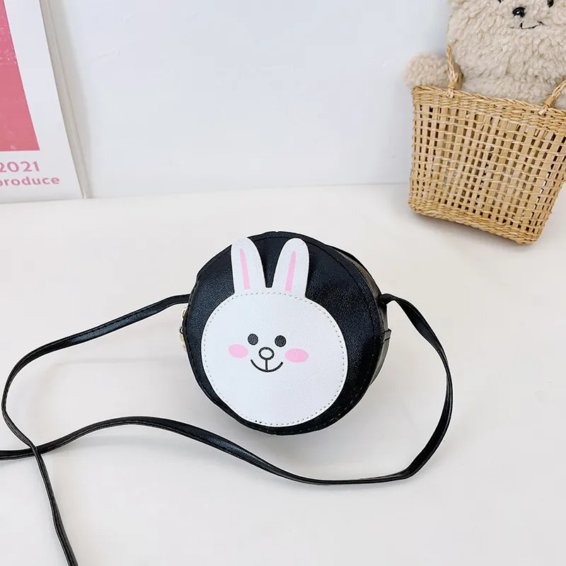 Kid'S Pu Leather Animal Cartoon Cute Round Zipper Shoulder Bag display picture 64