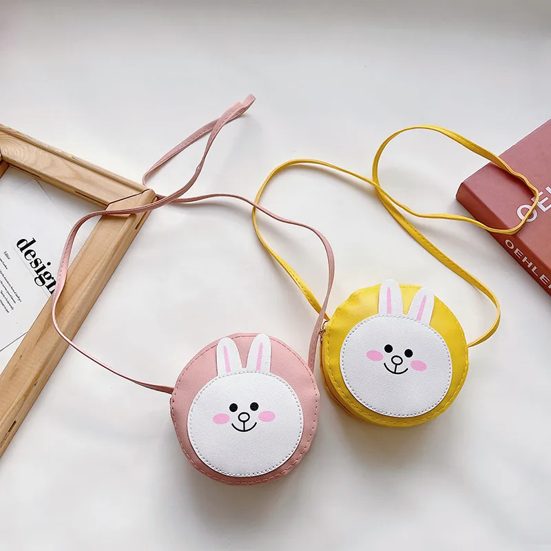 Kid'S Pu Leather Animal Cartoon Cute Round Zipper Shoulder Bag display picture 60