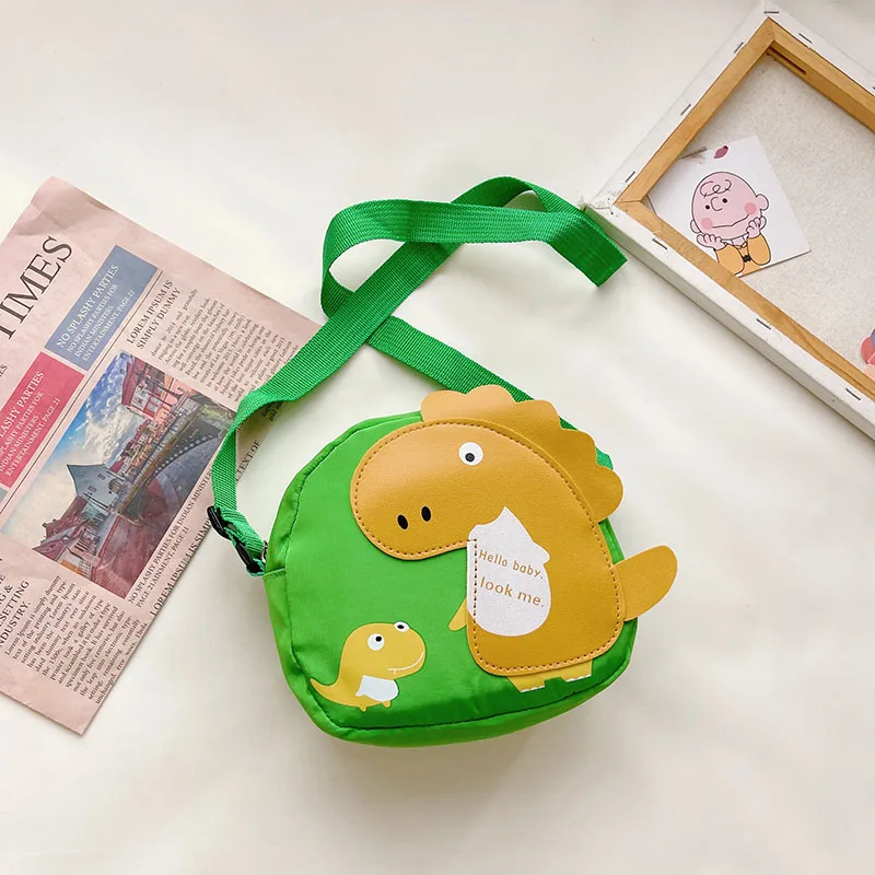 Kid'S Nylon Cartoon Dinosaur Cute Oval Zipper Crossbody Bag display picture 82