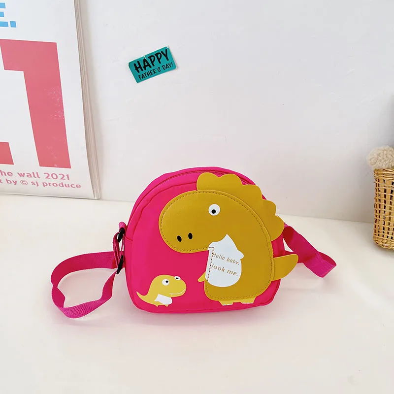 Kid'S Nylon Cartoon Dinosaur Cute Oval Zipper Crossbody Bag display picture 73