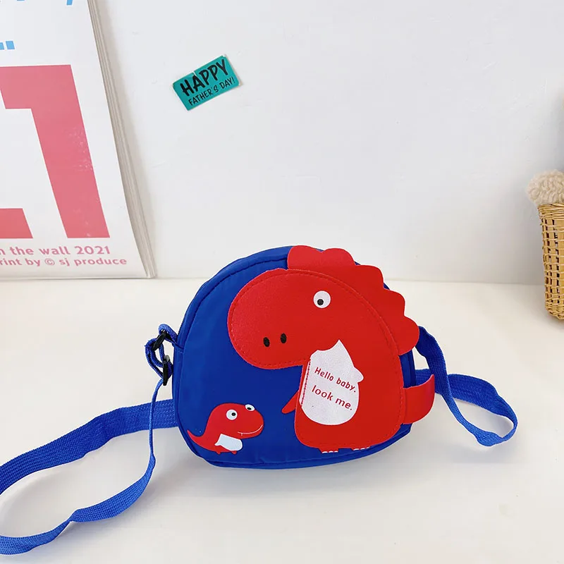 Kid'S Nylon Cartoon Dinosaur Cute Oval Zipper Crossbody Bag display picture 65