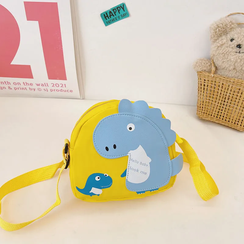 Kid'S Nylon Cartoon Dinosaur Cute Oval Zipper Crossbody Bag display picture 60
