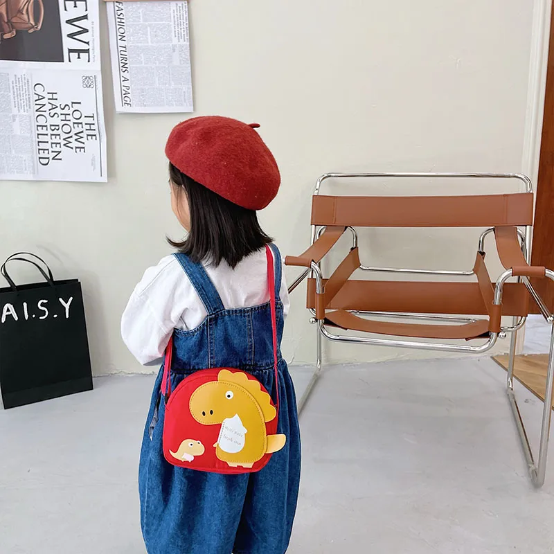 Kid'S Nylon Cartoon Dinosaur Cute Oval Zipper Crossbody Bag display picture 42