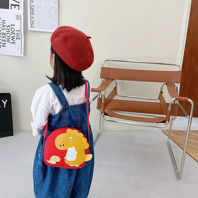 Kid'S Nylon Cartoon Dinosaur Cute Oval Zipper Crossbody Bag display picture 67