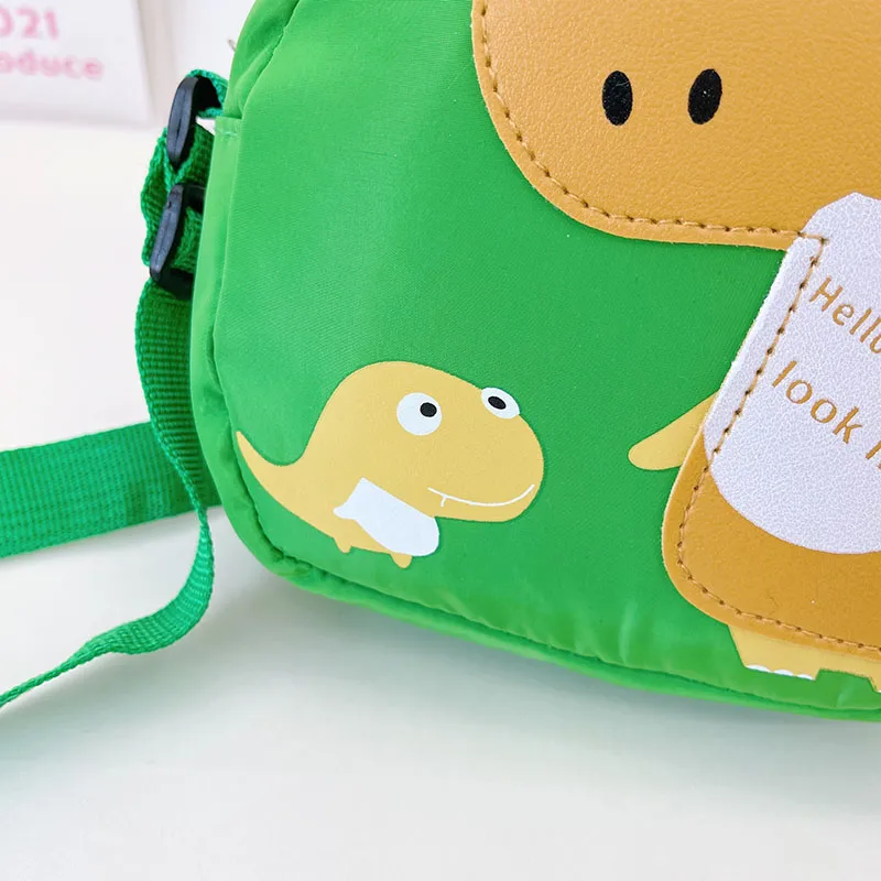 Kid'S Nylon Cartoon Dinosaur Cute Oval Zipper Crossbody Bag display picture 75