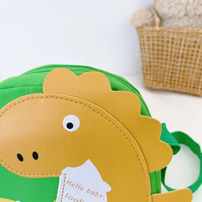 Kid'S Nylon Cartoon Dinosaur Cute Oval Zipper Crossbody Bag display picture 68