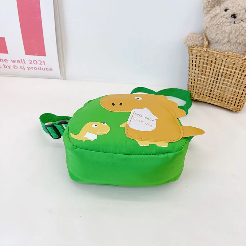 Kid'S Nylon Cartoon Dinosaur Cute Oval Zipper Crossbody Bag display picture 69