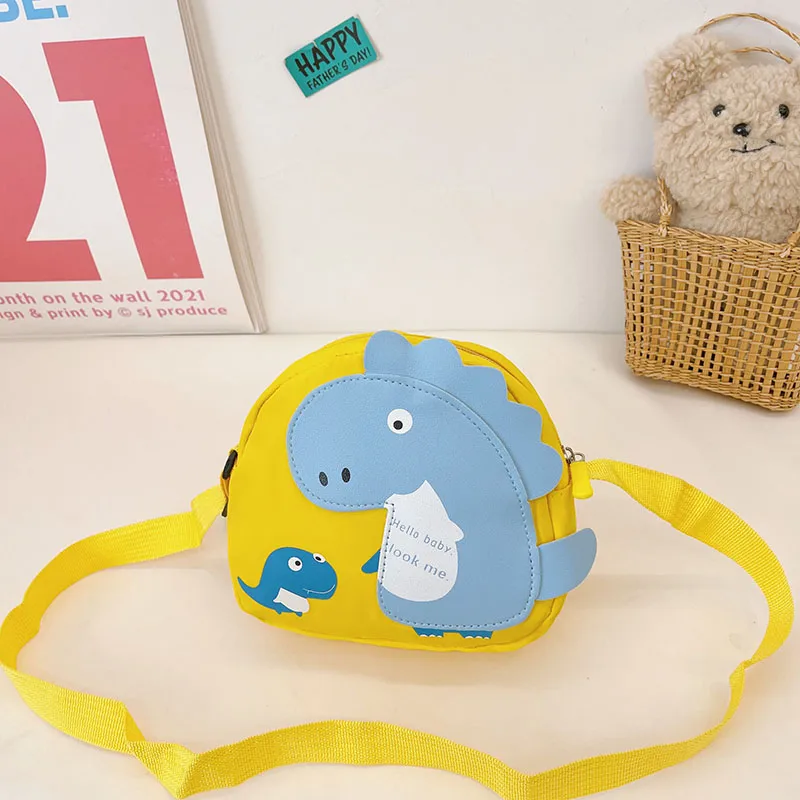 Kid'S Nylon Cartoon Dinosaur Cute Oval Zipper Crossbody Bag display picture 76