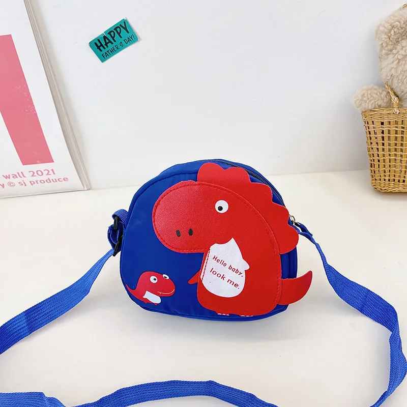 Kid'S Nylon Cartoon Dinosaur Cute Oval Zipper Crossbody Bag display picture 78