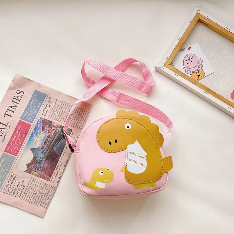 Kid'S Nylon Cartoon Dinosaur Cute Oval Zipper Crossbody Bag display picture 83