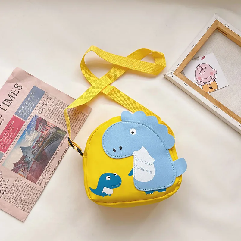 Kid'S Nylon Cartoon Dinosaur Cute Oval Zipper Crossbody Bag display picture 86