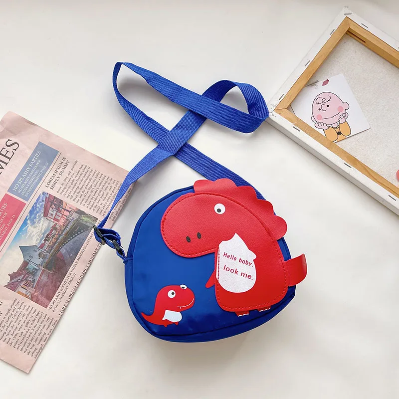 Kid'S Nylon Cartoon Dinosaur Cute Oval Zipper Crossbody Bag display picture 89