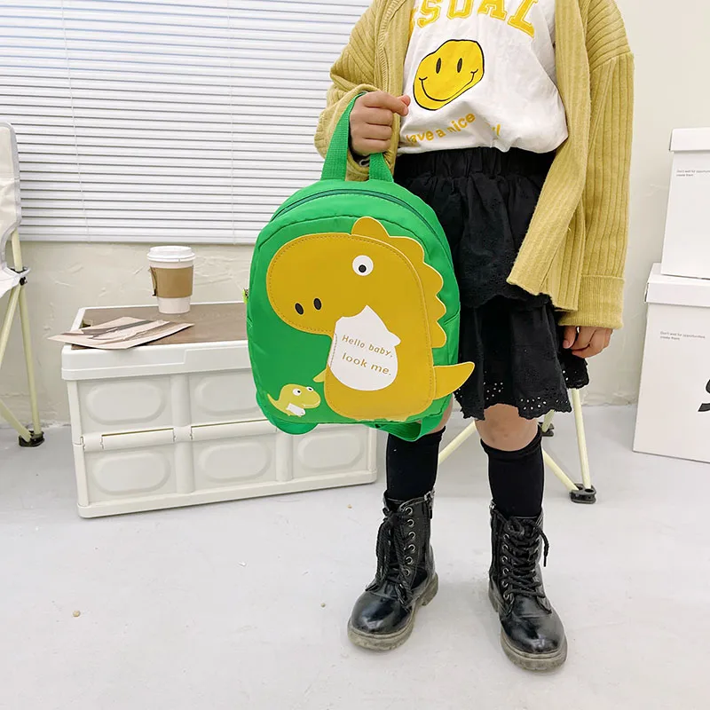 Kid'S Nylon Cartoon Dinosaur Cute Oval Zipper Functional Backpack display picture 67