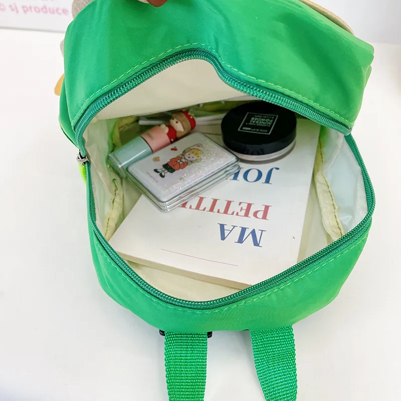 Kid'S Nylon Cartoon Dinosaur Cute Oval Zipper Functional Backpack display picture 1