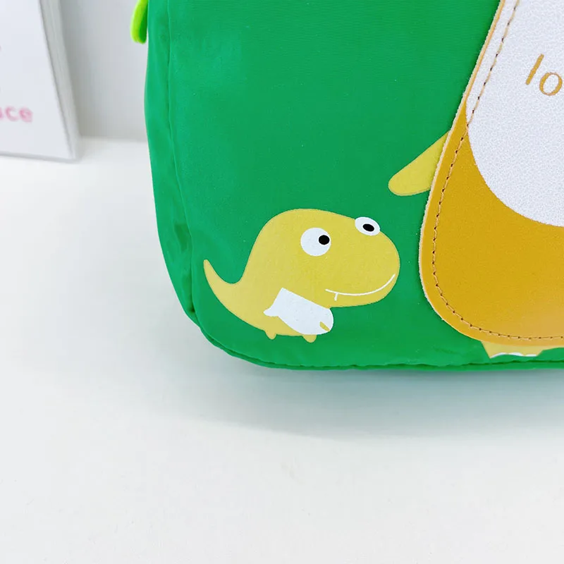 Kid'S Nylon Cartoon Dinosaur Cute Oval Zipper Functional Backpack display picture 6