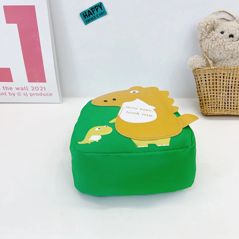 Kid'S Nylon Cartoon Dinosaur Cute Oval Zipper Functional Backpack display picture 7