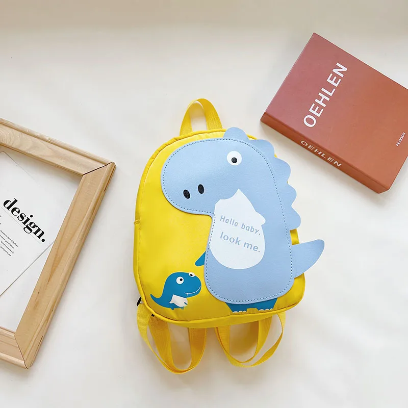 Kid'S Nylon Cartoon Dinosaur Cute Oval Zipper Functional Backpack display picture 11