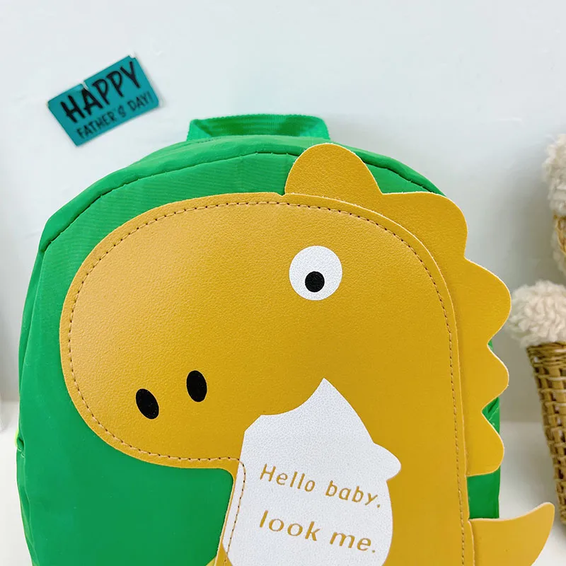 Kid'S Nylon Cartoon Dinosaur Cute Oval Zipper Functional Backpack display picture 12