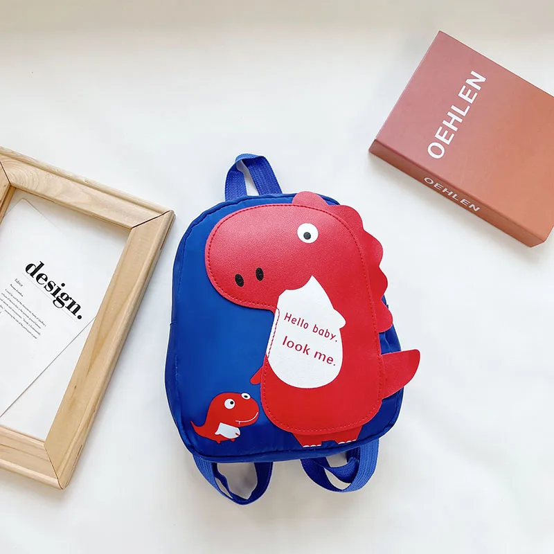 Kid'S Nylon Cartoon Dinosaur Cute Oval Zipper Functional Backpack display picture 23