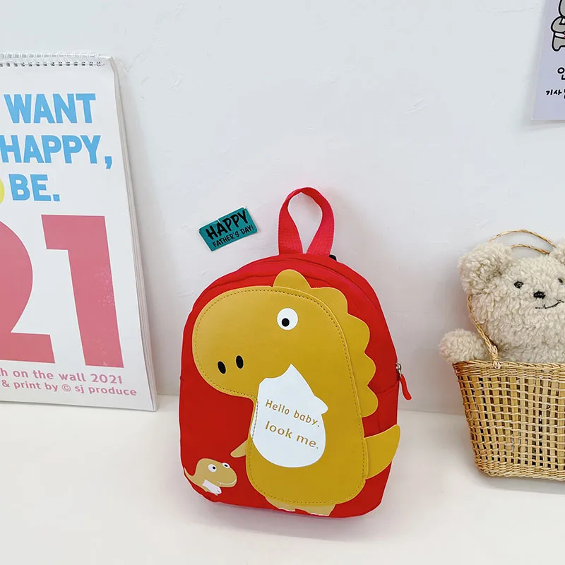 Kid'S Nylon Cartoon Dinosaur Cute Oval Zipper Functional Backpack display picture 25