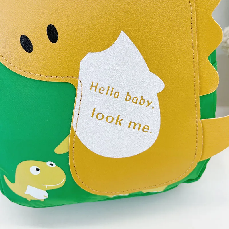 Kid'S Nylon Cartoon Dinosaur Cute Oval Zipper Functional Backpack display picture 36