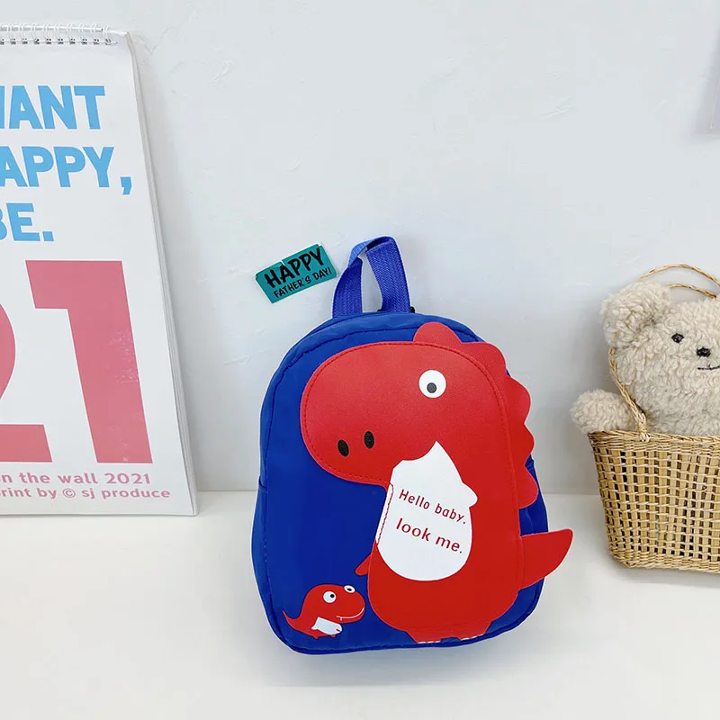 Kid'S Nylon Cartoon Dinosaur Cute Oval Zipper Functional Backpack display picture 28