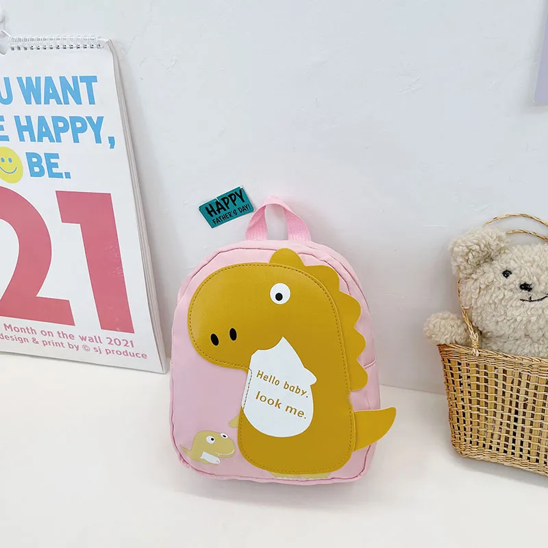 Kid'S Nylon Cartoon Dinosaur Cute Oval Zipper Functional Backpack display picture 33