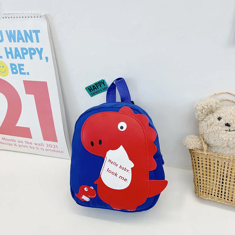 Kid'S Nylon Cartoon Dinosaur Cute Oval Zipper Functional Backpack display picture 30