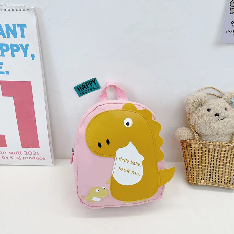 Kid'S Nylon Cartoon Dinosaur Cute Oval Zipper Functional Backpack display picture 31