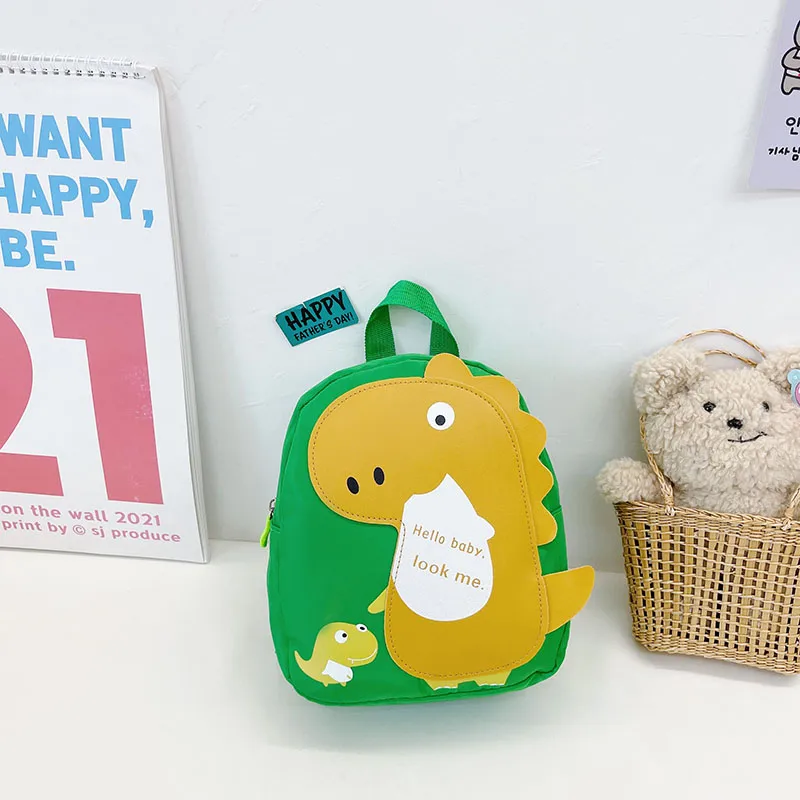 Kid'S Nylon Cartoon Dinosaur Cute Oval Zipper Functional Backpack display picture 40