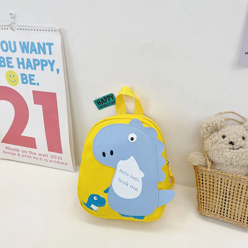 Kid'S Nylon Cartoon Dinosaur Cute Oval Zipper Functional Backpack display picture 41