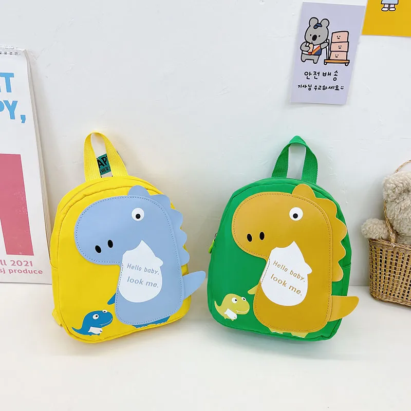 Kid'S Nylon Cartoon Dinosaur Cute Oval Zipper Functional Backpack display picture 20