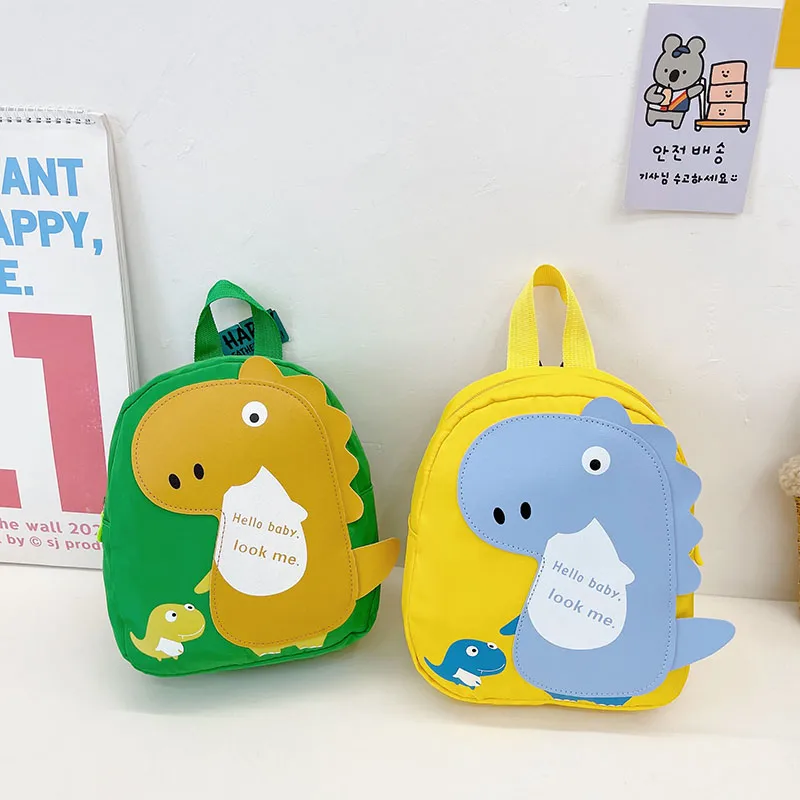 Kid'S Nylon Cartoon Dinosaur Cute Oval Zipper Functional Backpack display picture 21
