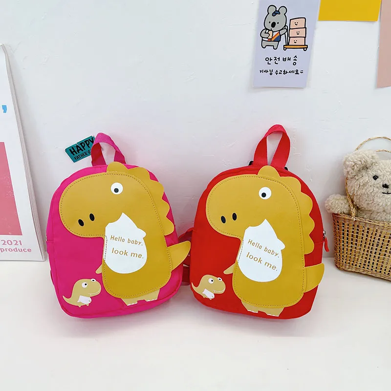 Kid'S Nylon Cartoon Dinosaur Cute Oval Zipper Functional Backpack display picture 34