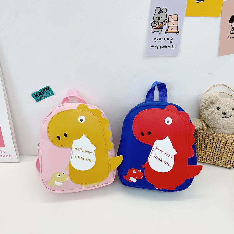 Kid'S Nylon Cartoon Dinosaur Cute Oval Zipper Functional Backpack display picture 38