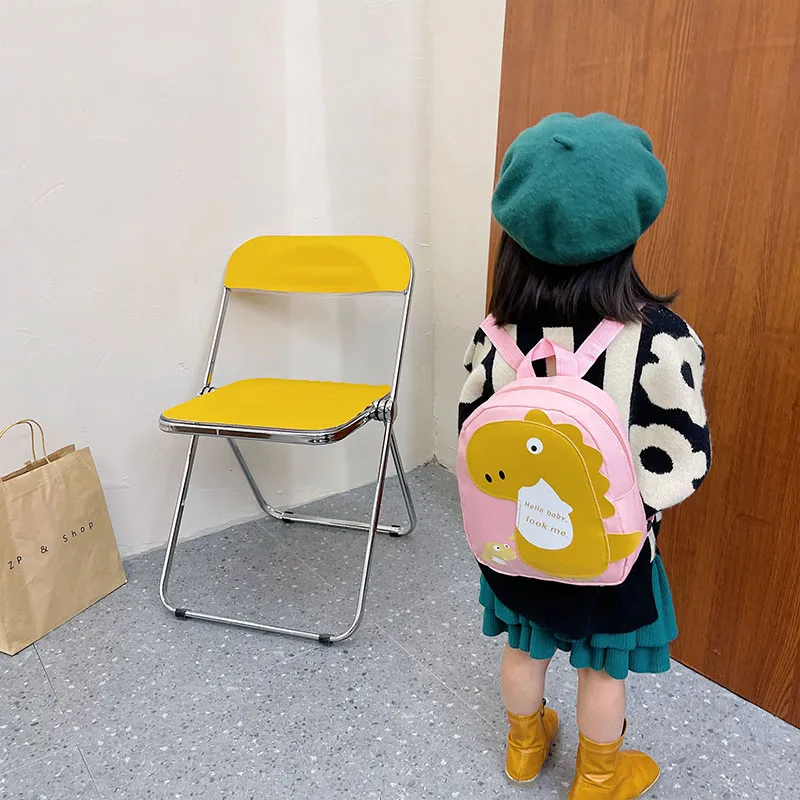 Kid'S Nylon Cartoon Dinosaur Cute Oval Zipper Functional Backpack display picture 46