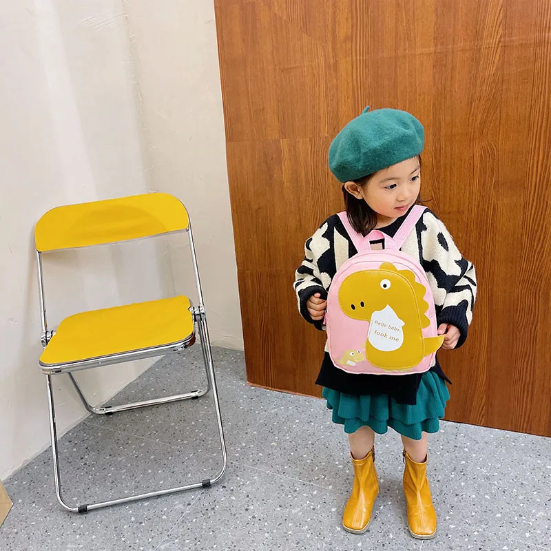 Kid'S Nylon Cartoon Dinosaur Cute Oval Zipper Functional Backpack display picture 47
