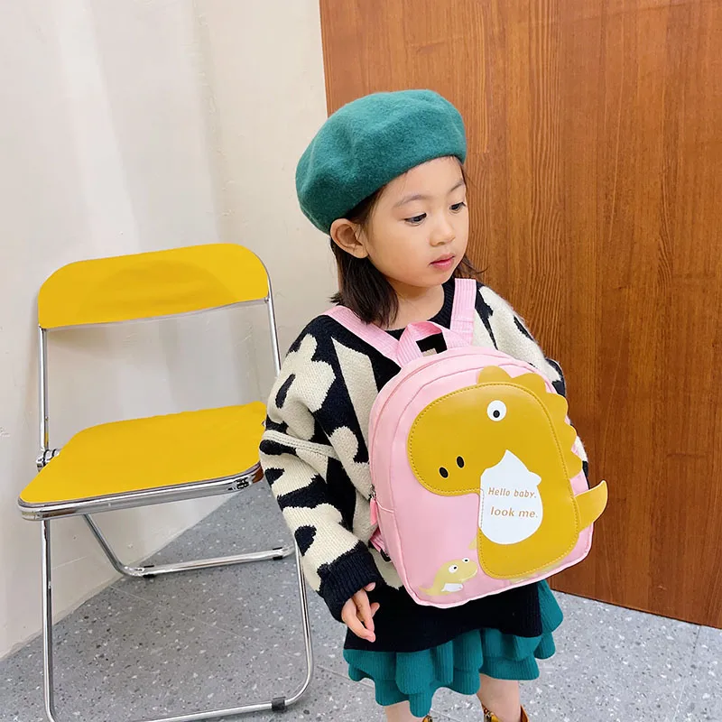 Kid'S Nylon Cartoon Dinosaur Cute Oval Zipper Functional Backpack display picture 51