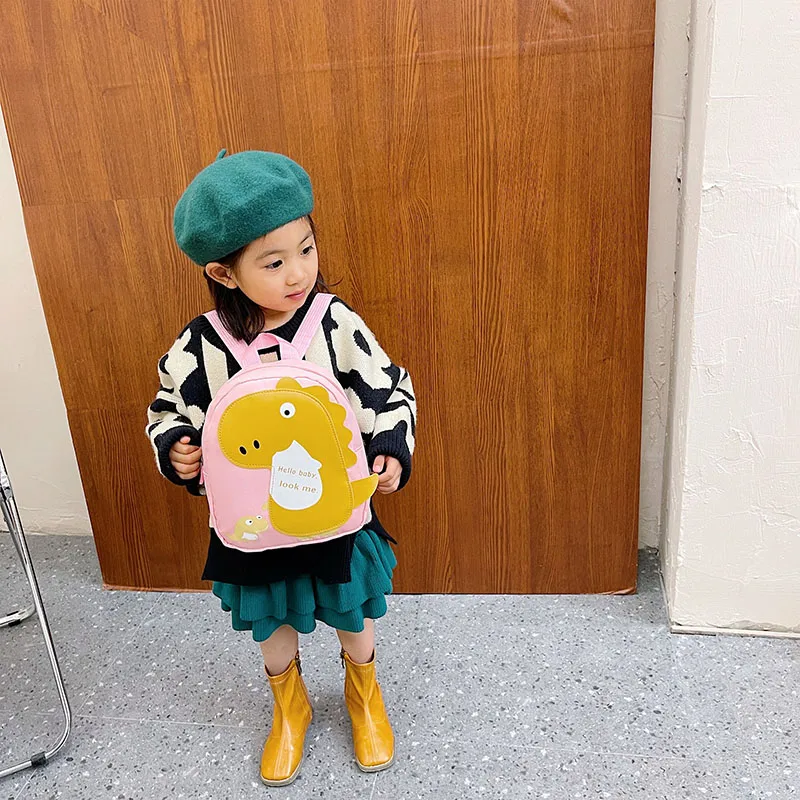 Kid'S Nylon Cartoon Dinosaur Cute Oval Zipper Functional Backpack display picture 52