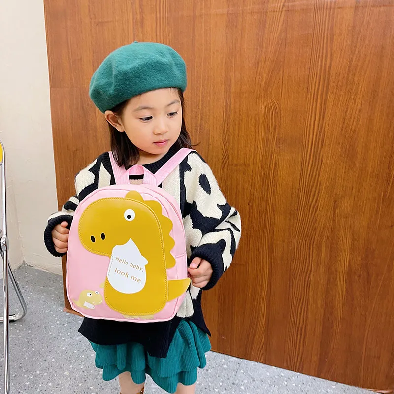 Kid'S Nylon Cartoon Dinosaur Cute Oval Zipper Functional Backpack display picture 49